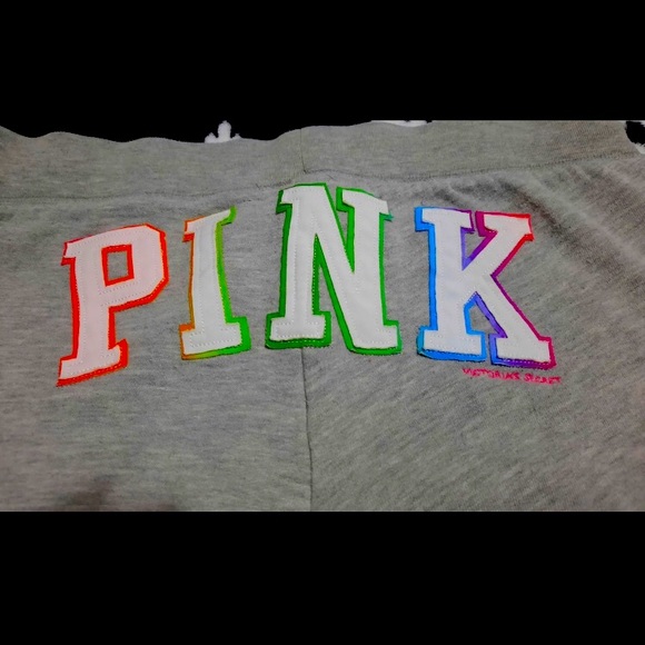 Size medium PINK Gray joggers - Picture 1 of 4